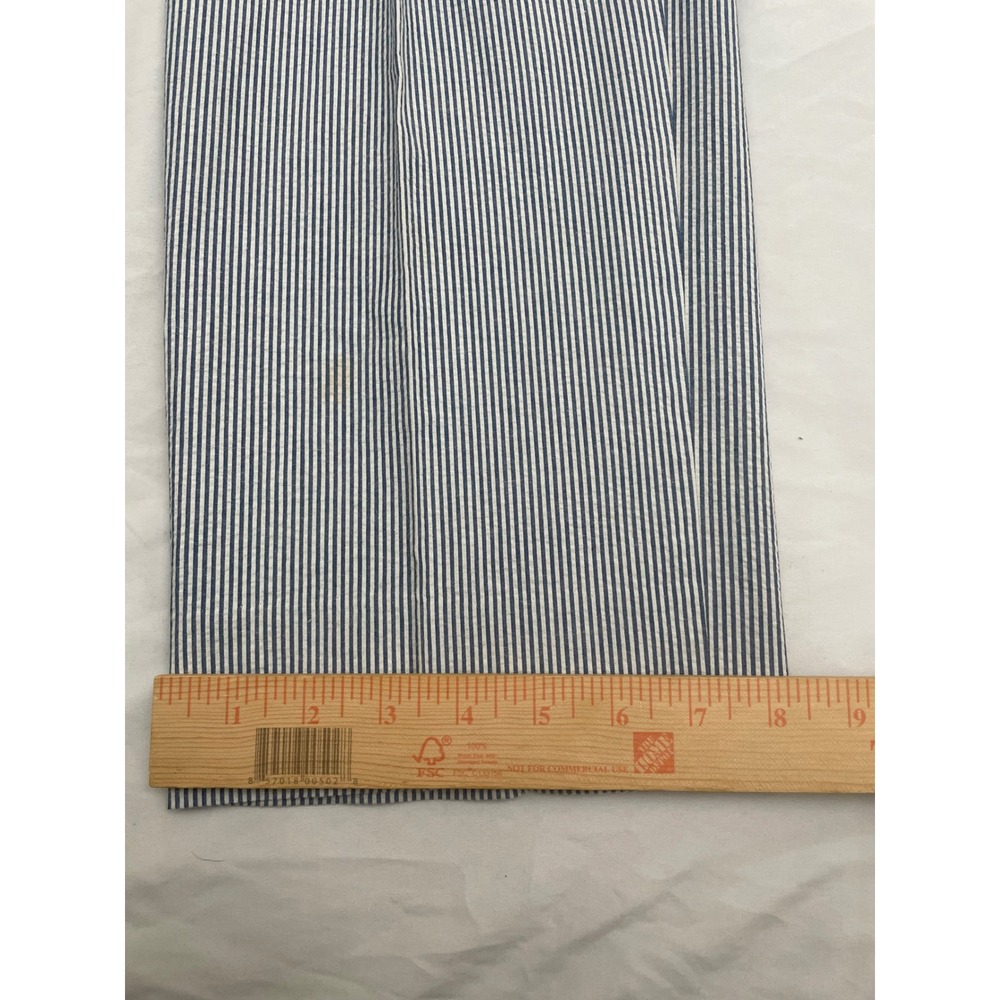 Lauren Ralph Lauren Seersucker Suit Mens 40R Blue White Striped Cotton 2pc - Picture 13 of 15